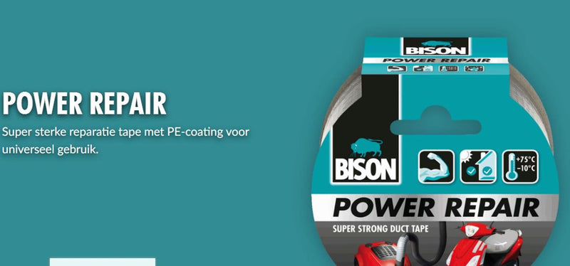 Load image into Gallery viewer, Bison power duct tape grijs 10mx4,8cm
