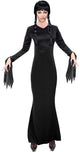 Widmann the addams family morticia - zwarte jurk - maat l