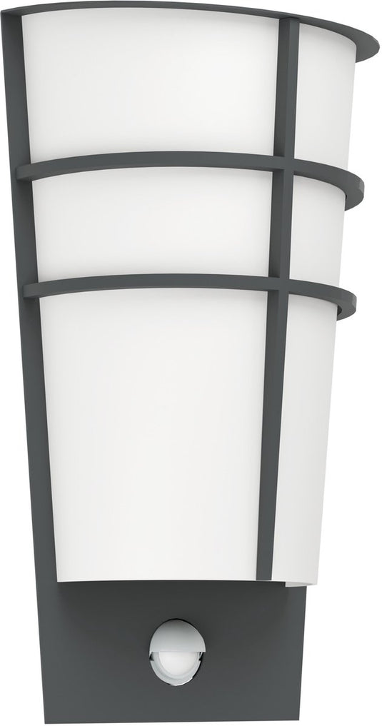 Eglo breganzo 1 - buitenverlichting - ip44 - wandlamp - 2 lichts - antraciet - wit