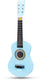 Woet ® houten speelgoedgitaar met draagriem - blauw - speelgoedinstrument - mijn eerste gitaar inclusief muziekboekje - speelgitaar voor kinderen - vanaf 3 jaar