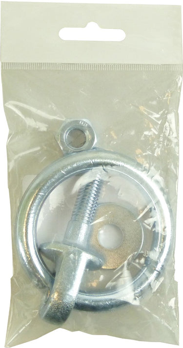 Carpoint bindoog met klapring m10 x 35 mm – inclusief moer en sluitring – bevestigingspunt voor aanhanger en trailer – sterke ring voor spanbanden