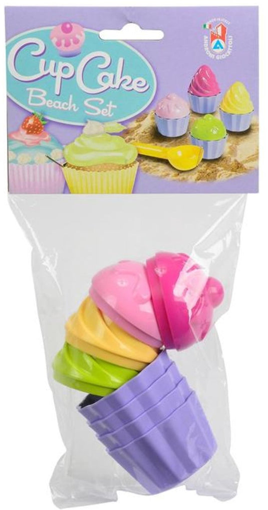 Androni cupcake zandvormenset - 9-delig voor strand, speeltuin en zandbak