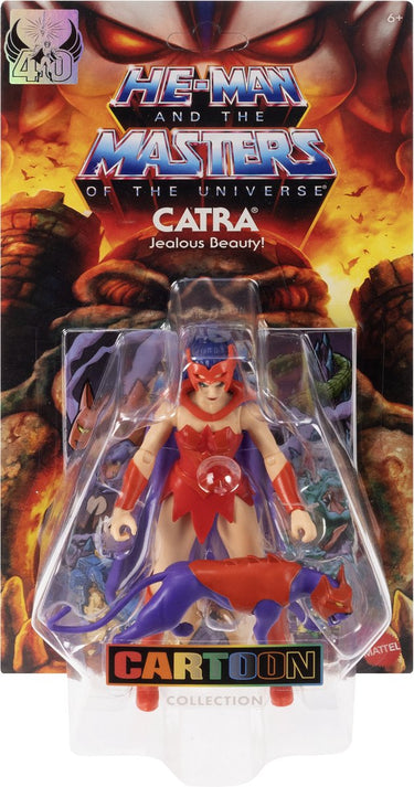 Mattel masters of the universe origins action figure catra (cartoon collection) 14 cm action figuur