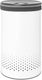 Brabantia wasmand - met deksel - 60 l - white dark grey