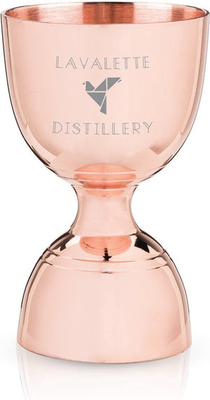 Viski canterbury jigger - roestvrijstaal - 30 60ml - koperkleur