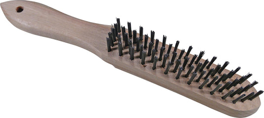 Condor draadborstel steel brush 4-row curved wooden post