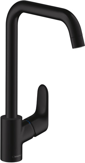 Hansgrohe focus m41 - keukenmengkraan - ééngreeps bediening - 260mm - mat zwart