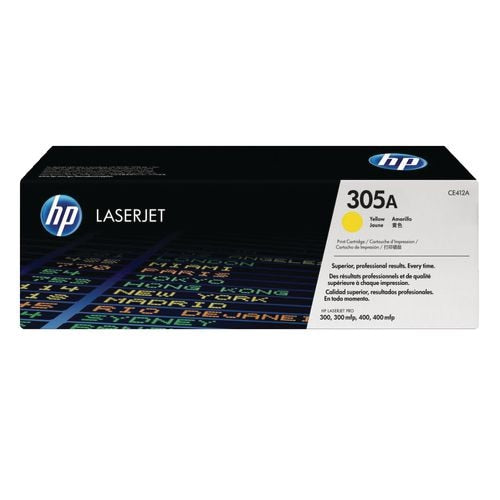 Tonercartridge hp ce412a nr. 305a geel