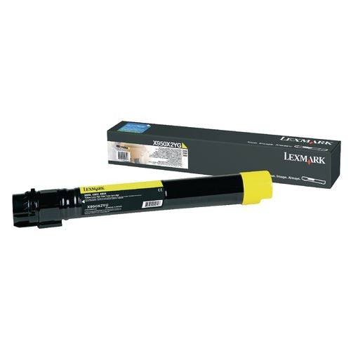 Tonercartridge lexmark x950x2yg geel