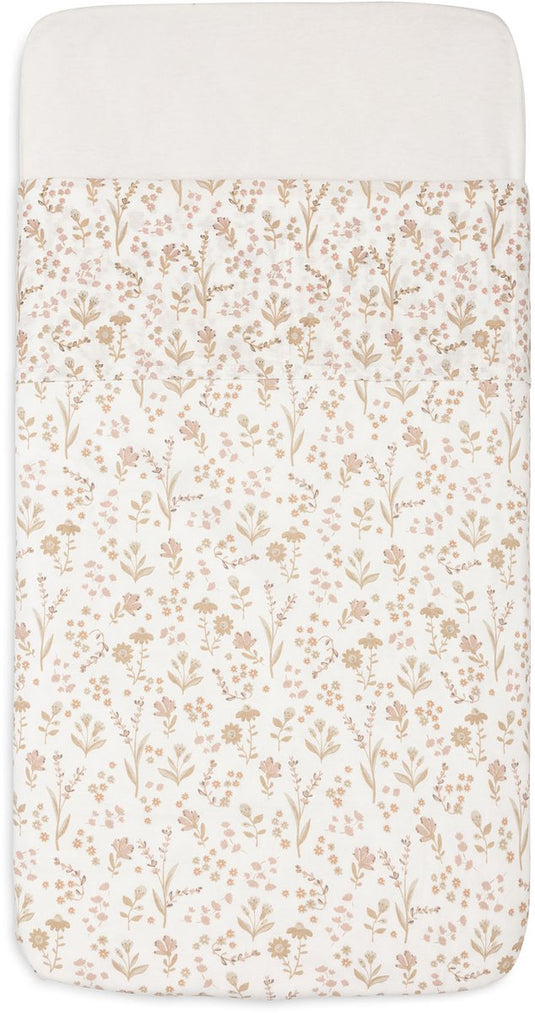 Jollein baby laken ledikant - 120x150cm - babybed - katoen - bloomy