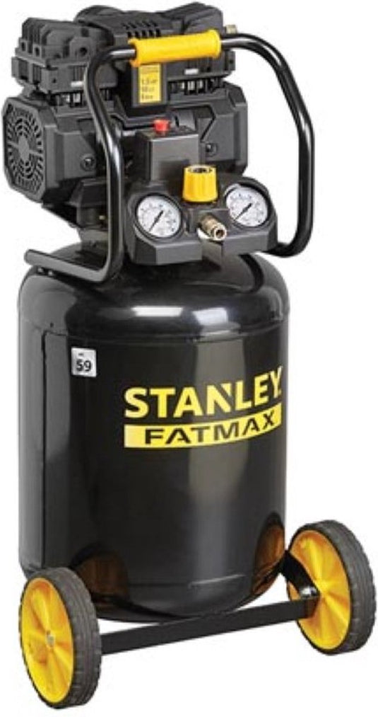 Stanley professionele compressor - zonder olie - verticaal - low noise - 50 l 1.5 pk 8 bar