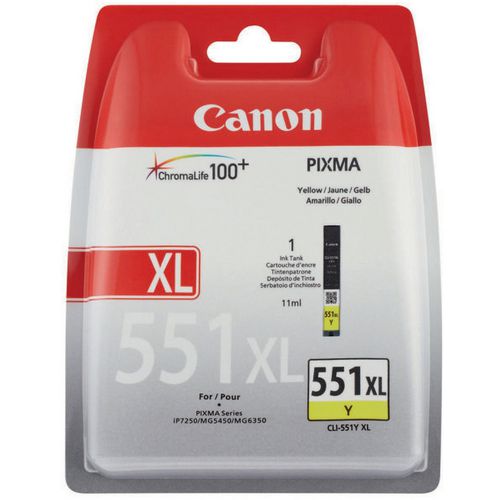 Inktcartridge cli-551y xl 6446b001 geel