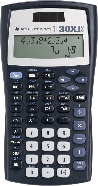 Texas instruments ti 30 x ii s zakrekenmachine zwart werkt op batterijen, werkt op zonne-energie (b x h x d) 172 x 31 x