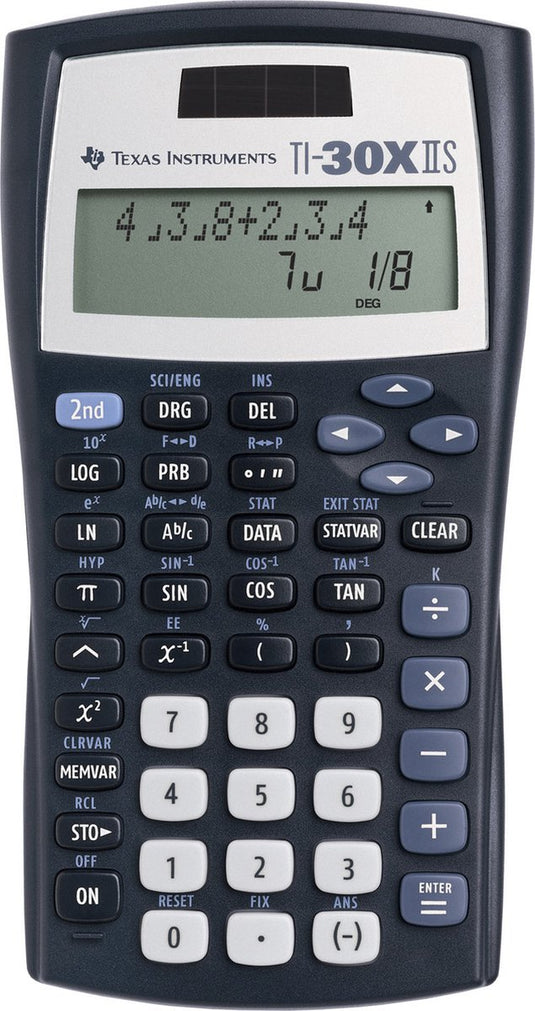 Texas instruments ti 30 x ii s zakrekenmachine zwart werkt op batterijen, werkt op zonne-energie (b x h x d) 172 x 31 x