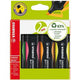 Stabilo tekstmarker 6070 4 green boss 2-5mm groen,geel,oranje,roze