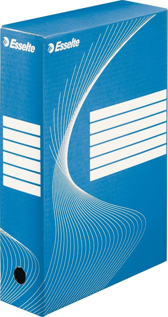Esselte boxycolor archiefdoos - 80 x 352 x 250 mm - blauw | 25 stuks