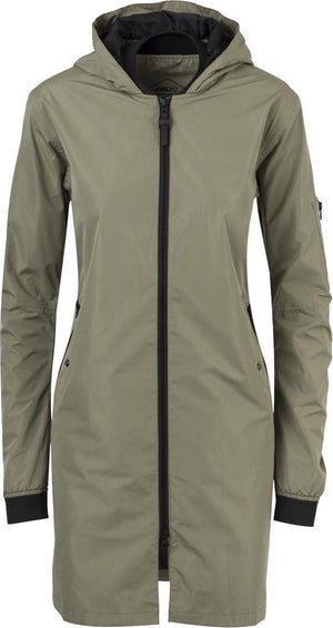 Agu long bomber regenjas urban outdoor dames - groen
