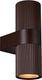 Nordlux kyklop ripple-wandlamp-2xgu10-roestkleurig