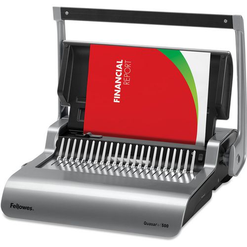Inbindmachine fellowes quasar+ 500 plastic grijs
