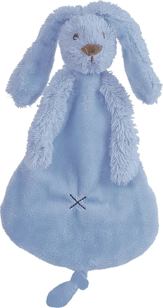 Happy horse konijn richie knuffeldoekje - donkerblauw - baby cadeau