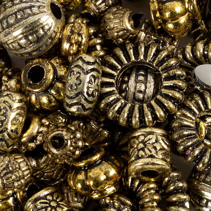 Cargue la imagen en el visor de la galería, Https: www.cchobby.nl kralen-mix-d-3-20-mm-gatgrootte-1-5-3-mm-verschillende-ontwerpen-metallic-kleuren-50-gr-1-doos
