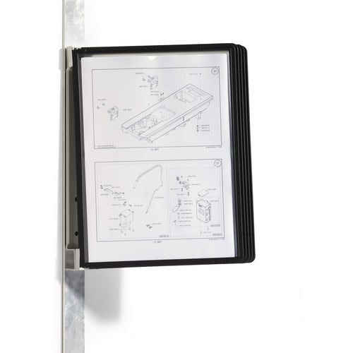 Durable zichtpanelensysteem 5914-01 polypropyleen 38x34cm a4 zwart