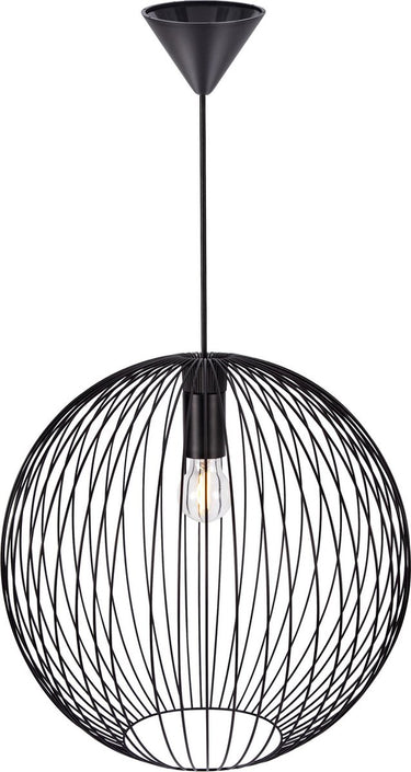 Nordlux beroni 45-hanglamp-e27-metaal-zwart