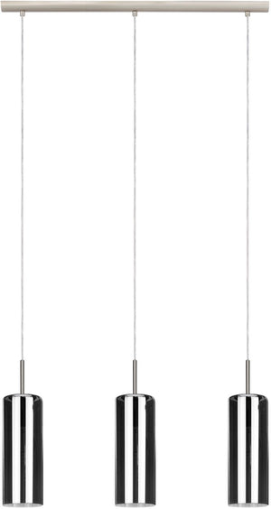 Eglo selvino hanglamp - e27 - 71 cm - rookglas - zwart