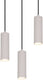 Trio soka - hanglamp - grijs warm - excl. 3x gu10 5 w - plafondbevestiging - in hoogte verstelbaar