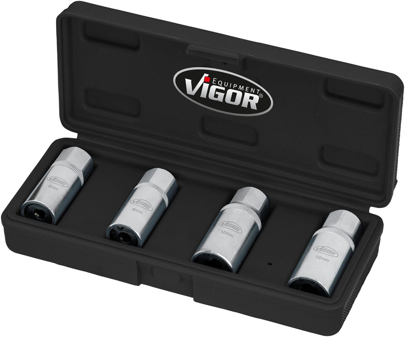 Load image into Gallery viewer, Vigor tapeinduitdraaier v6412 4 stud bolt extractor sets hazet
