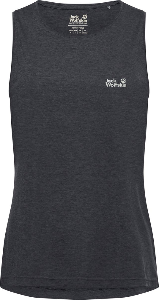 Jack wolfskin wildtrail tank top w dames outdoorshirt-phantom