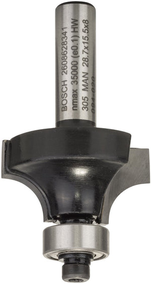 Bosch - afrondprofielfrezen 8 mm, r1 8 mm, l 15,5 mm, g 53 mm