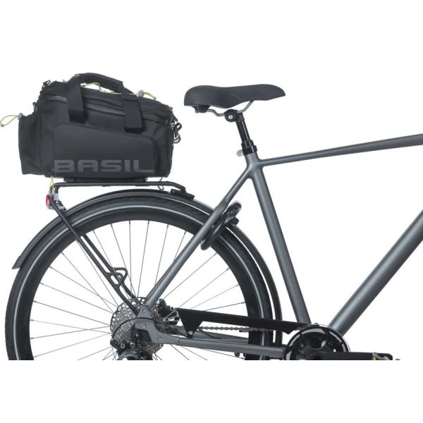 Afbeelding laden in galerijviewer, Basil gepäckträgertasche miles luggage bag miles mik 2.0 black slate
