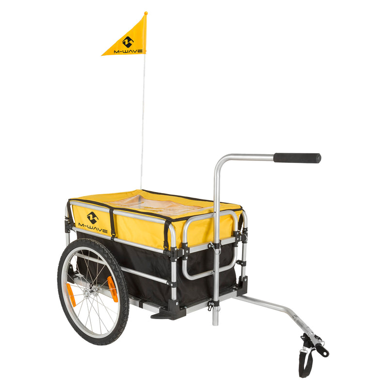 Afbeelding laden in galerijviewer, M-wave stalwart carry fold 1 luggage bicycle trailer
