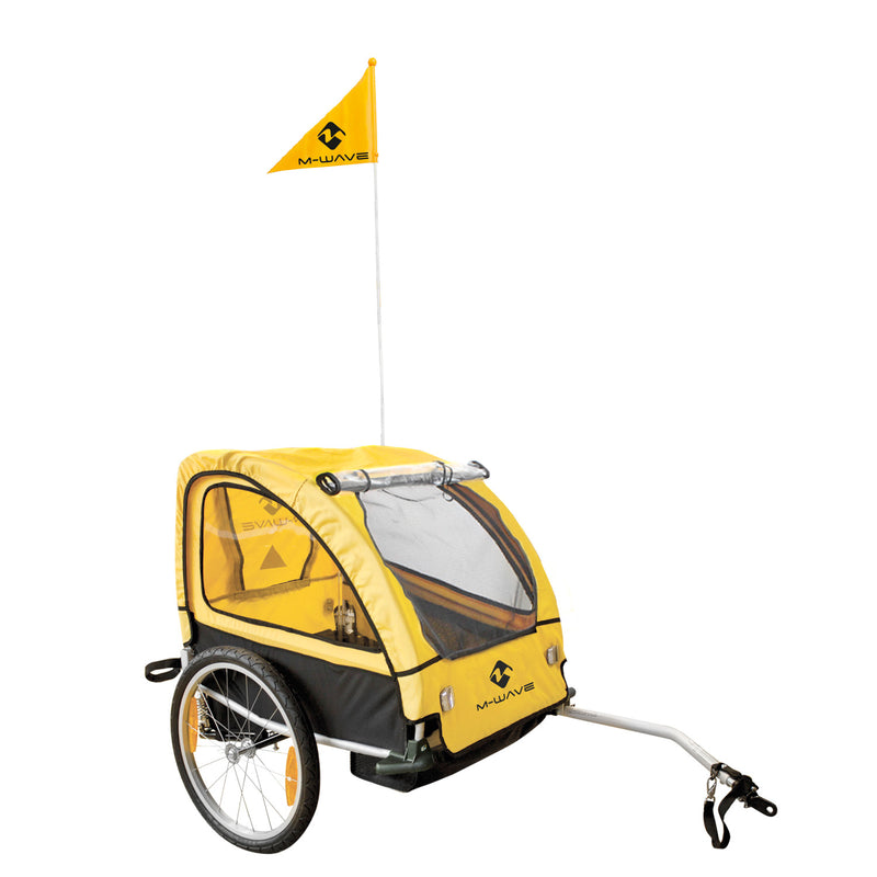 Afbeelding laden in galerijviewer, M-wave stalwart kid 2 children luggage bicycle trailer
