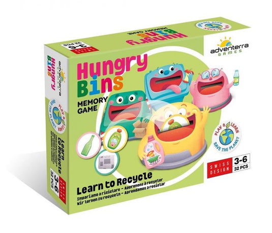 Adventerra games memory spel - hungry bins