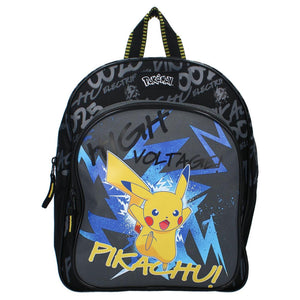 Vadobag rugzak pokã©mon pikachu 30x25x11cm zwart
