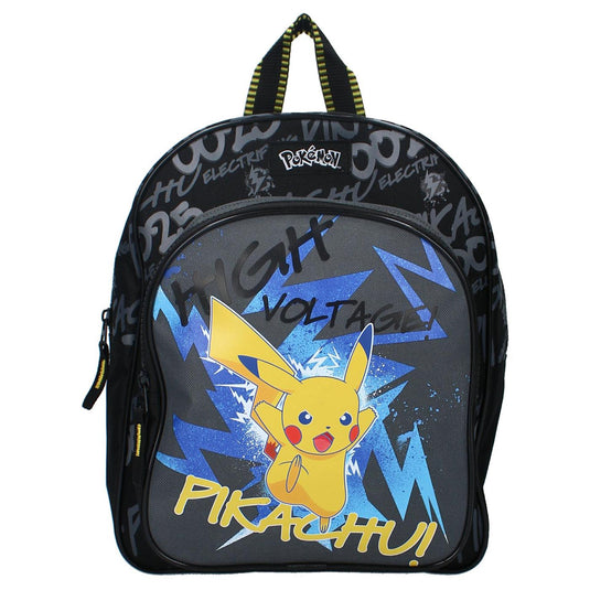 Vadobag rugzak pokã©mon pikachu 30x25x11cm zwart