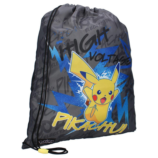 Vadobag gymtas pokã©mon pikachu 44x36x1cm zwart