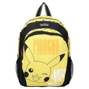 Vadobag rugzak pokã©mon high voltage geel zwart 35x27x18cm
