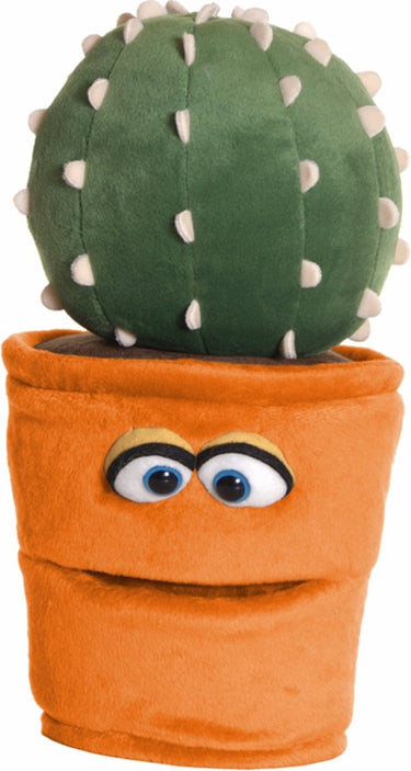 Living puppets handpop bloempot met cactus