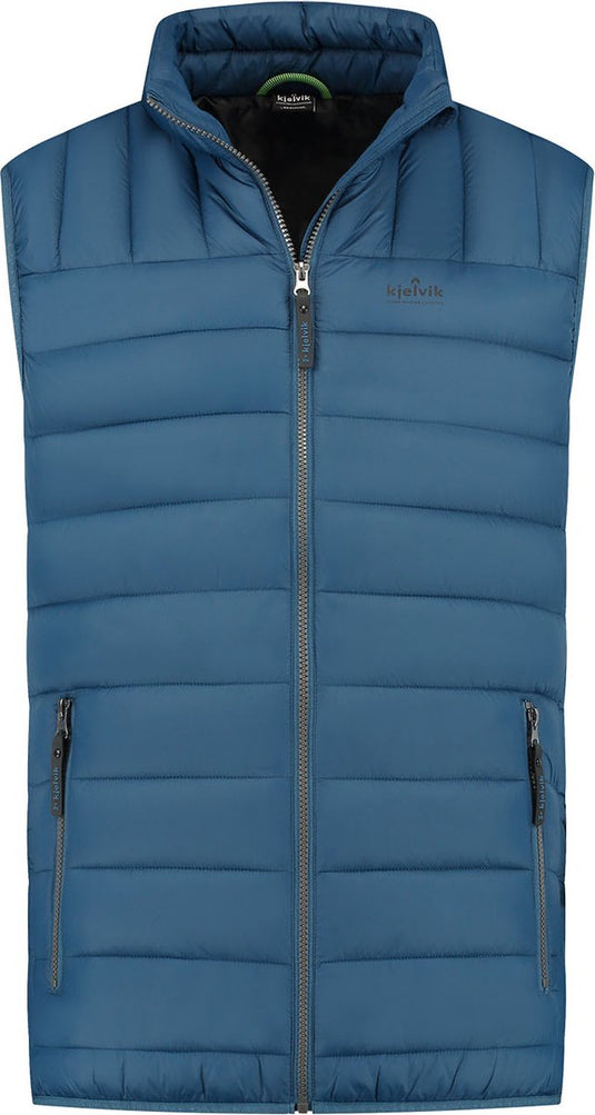 Kjelvik dean heren outdoorbodywarmer - blue