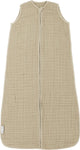 Meyco baby uni baby zomerslaapzak - pre-washed hydrofiel - sand - 90cm - 0.5 tog