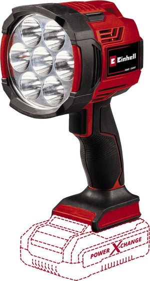 Einhell accu lamp te-cl 18 2500 liac-solo - power x-change - 18 v li-ion - 2500 lm - 6500 k - 7 led's - 2 helderheidsniveaus - hybride functie - excl. accu en lader