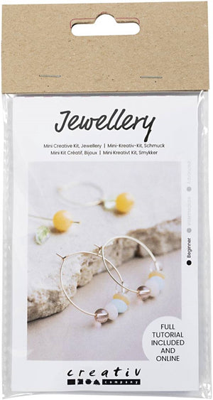 Creativ company mini hobbyset sieraden oorringen met kralen
