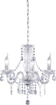 Rl live your light reality lüster kroonluchter - chroom - excl. 3x e14 - behang transparant - d: 46 cm