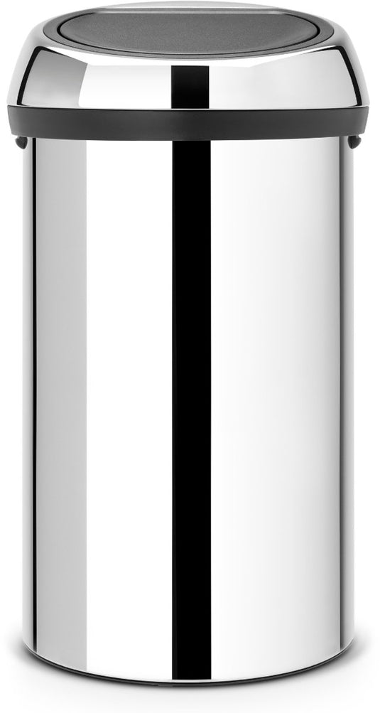 Brabantia touch bin prullenbak - 60 liter - brilliant steel