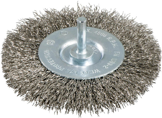 Metabo stahldrahtrundbürste round brush with 6mm shaf d=75mm steel