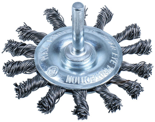 Condor ronde borstel round brush with 6mm shaf d=75mm steel