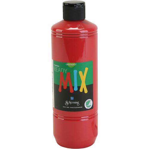 Schjerning greenspot plakaatverf, matt, rood, 500 ml 1 fles